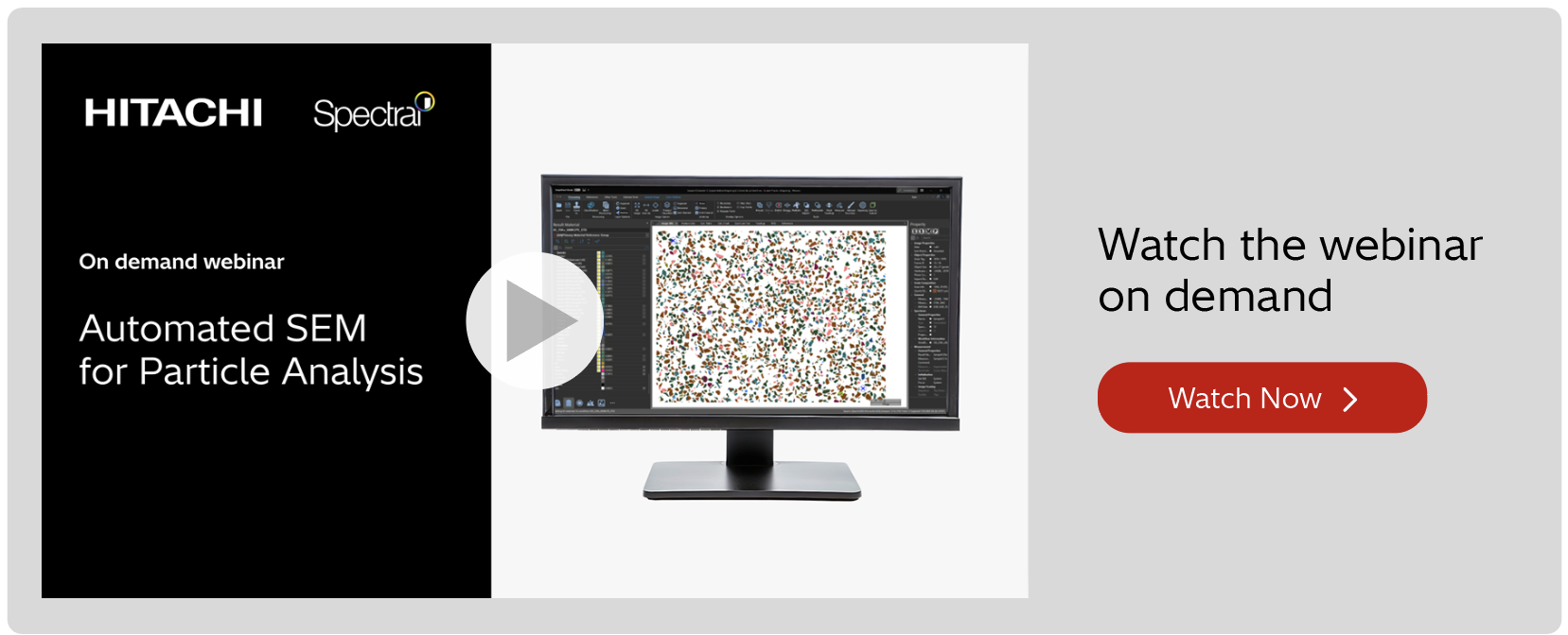 Particle Analysis Webinar Play CTA